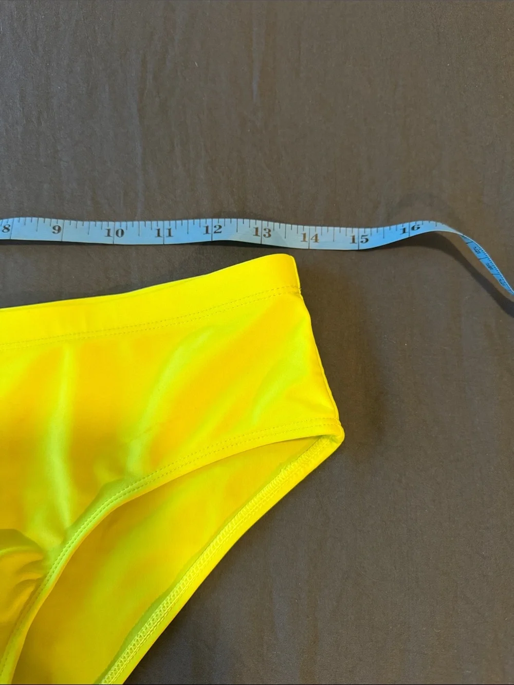 Men’s Yellow Swim Medium, Unlined, No Drawstring